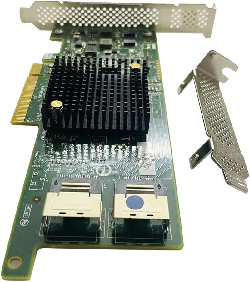 LAMPAN بطاقة SAS HBA متوافقة مع LSI 9205-8i وضع IT PCIe بطاقة توسيع SATA، 8 منافذ 6Gbps PCIe 3.0، دعم موسع SAS، وحدة تحكم HBA مع 2× كابلات SFF-8087 إلى 4× SATA لـ ZFS TrueNAS unRAID Proxmox - Image 4